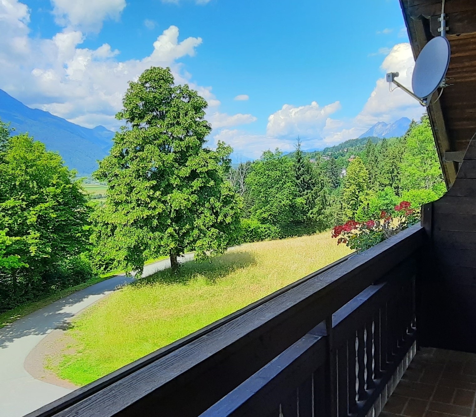 Ausblick vom Balkon