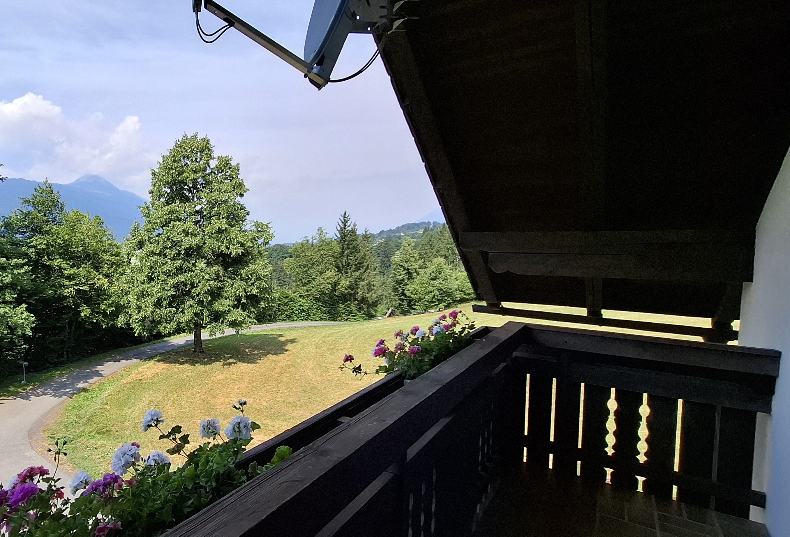 Ausblick vom Balkon