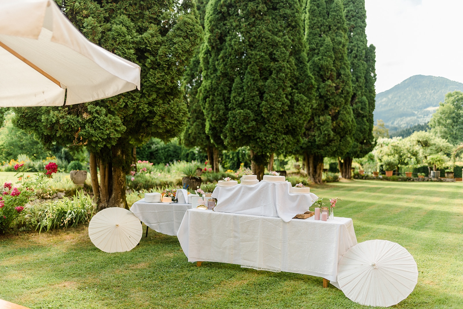 Hochzeitsempfang im Schlosspark