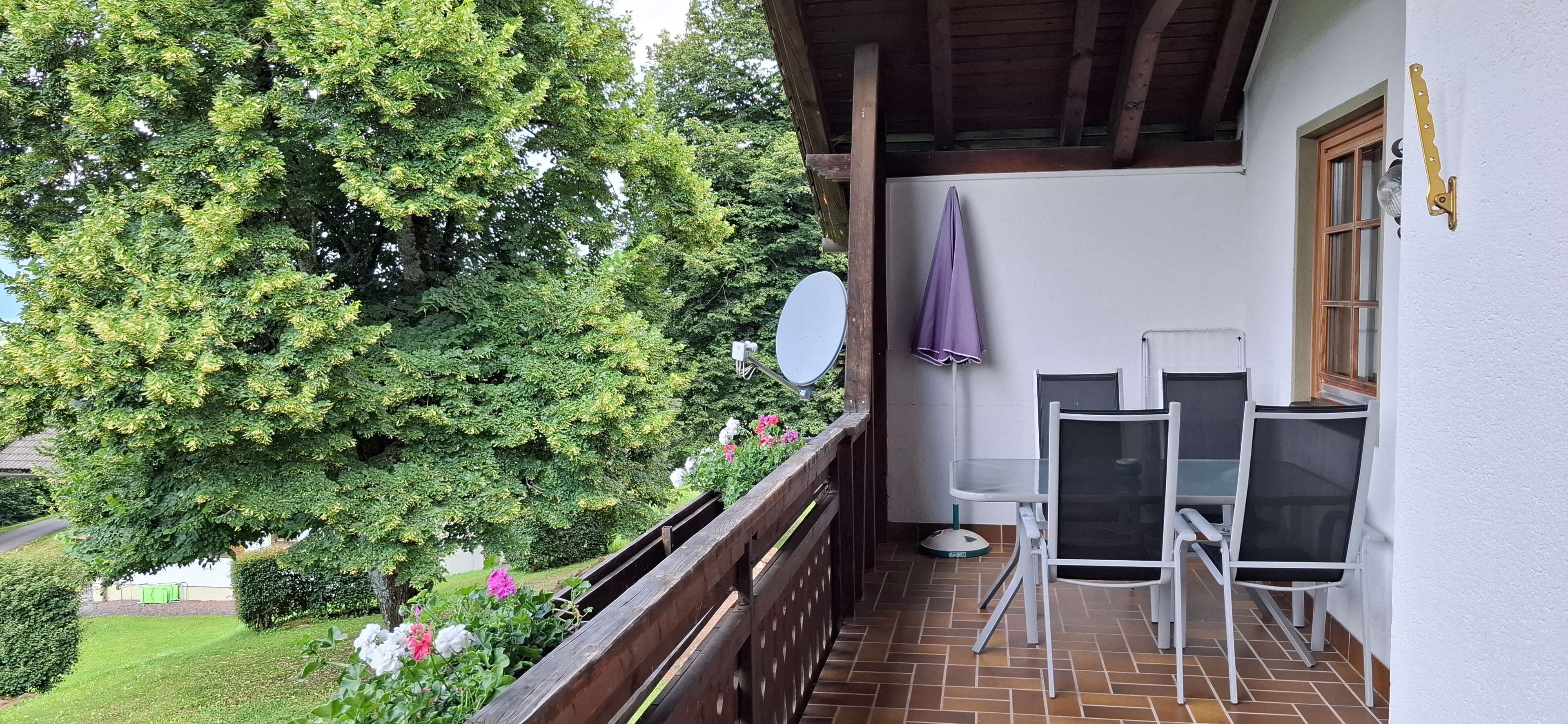 Ausblick Balkon
